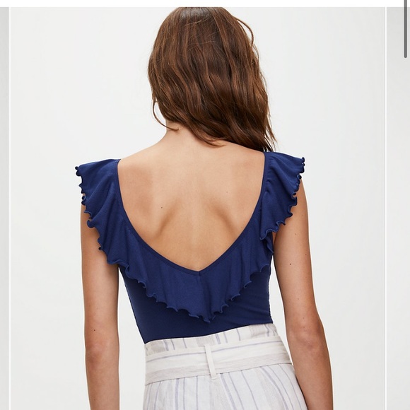 Aritzia Wilfred Danette Bodysuit in Size Small, Color Gray - Picture 7 of 7